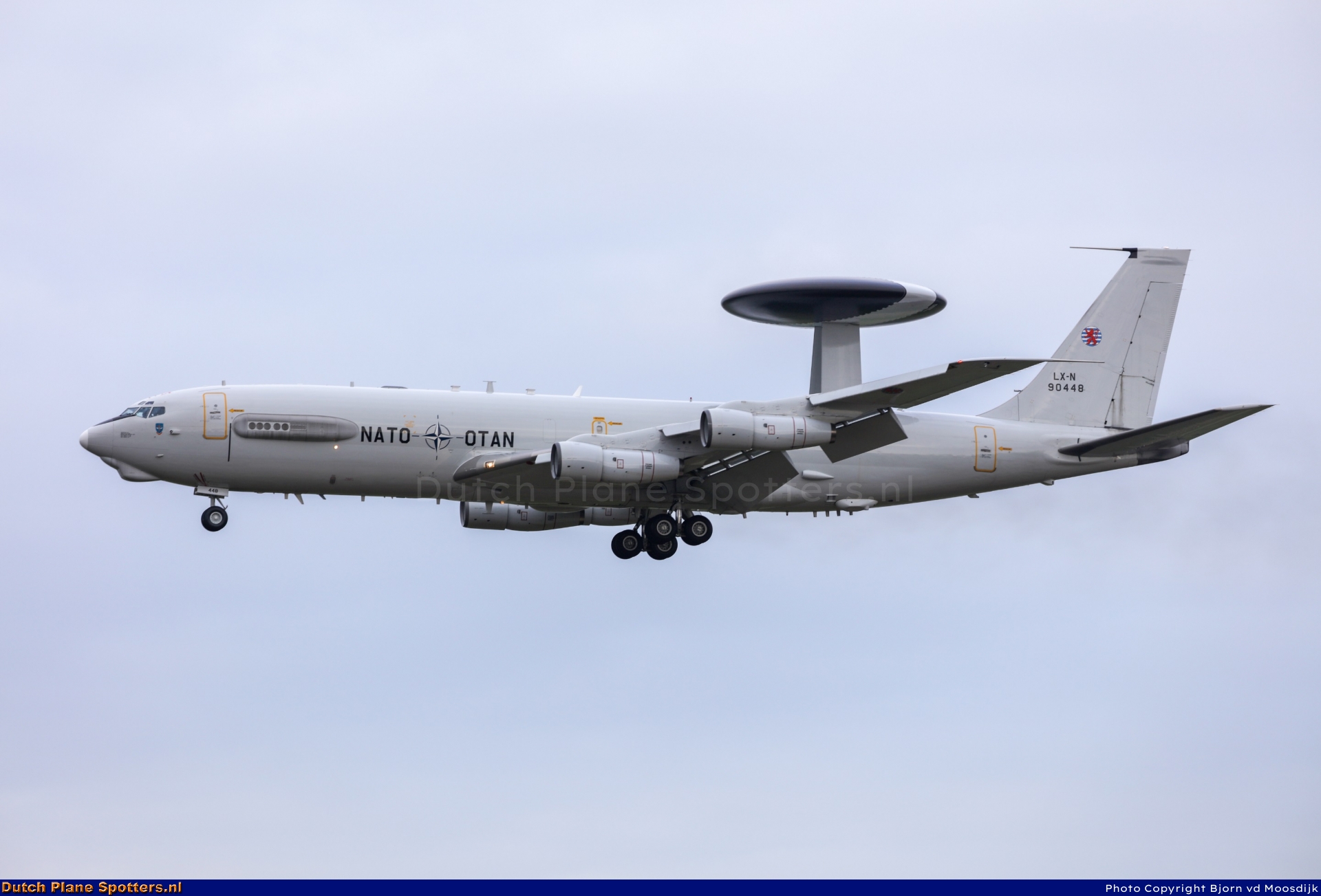 LX-N90448 Boeing E-3 Sentry MIL - NATO Airborne Early Warning Force by Bjorn van de Moosdijk