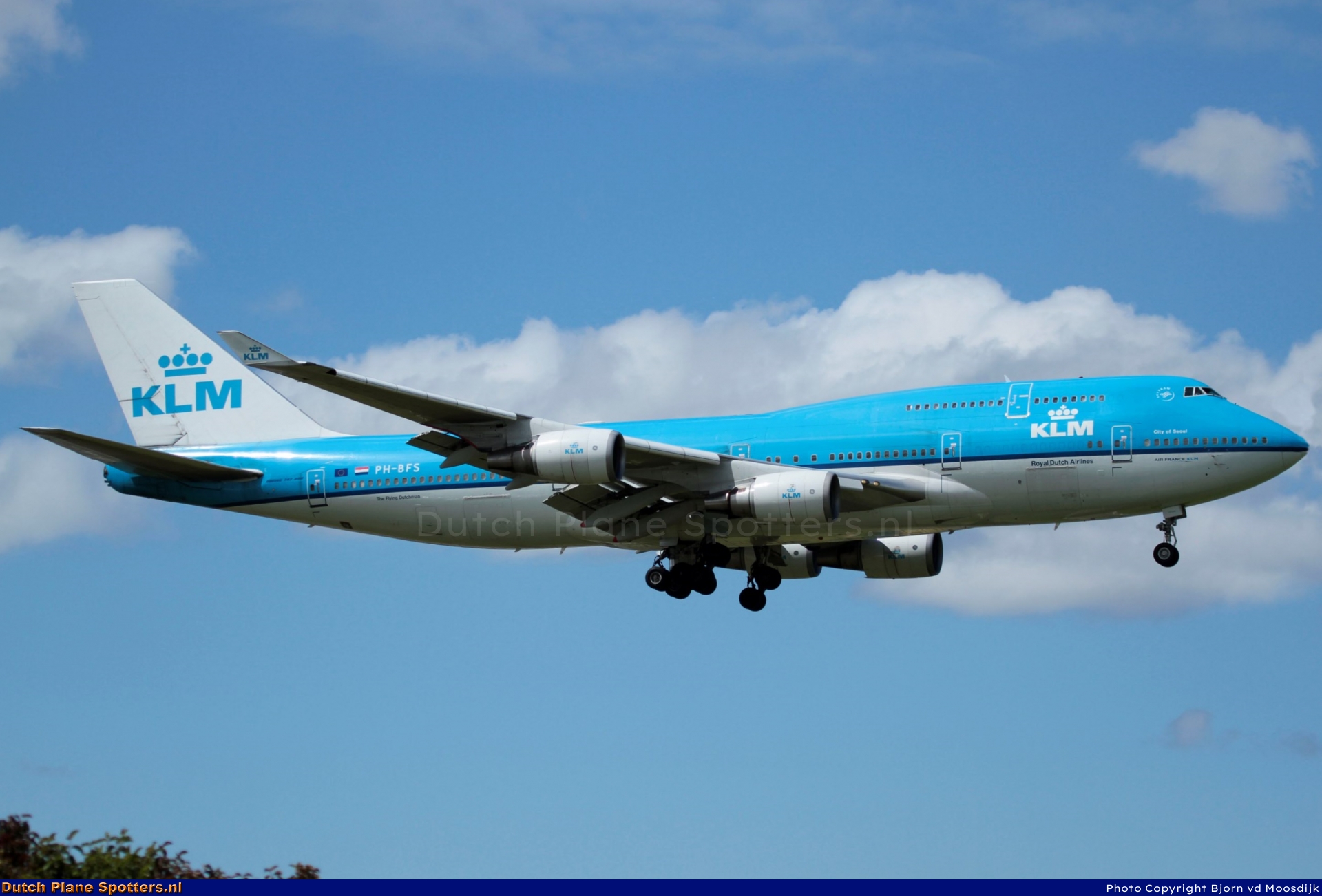 PH-BFS Boeing 747-400 KLM Royal Dutch Airlines by Bjorn van de Moosdijk
