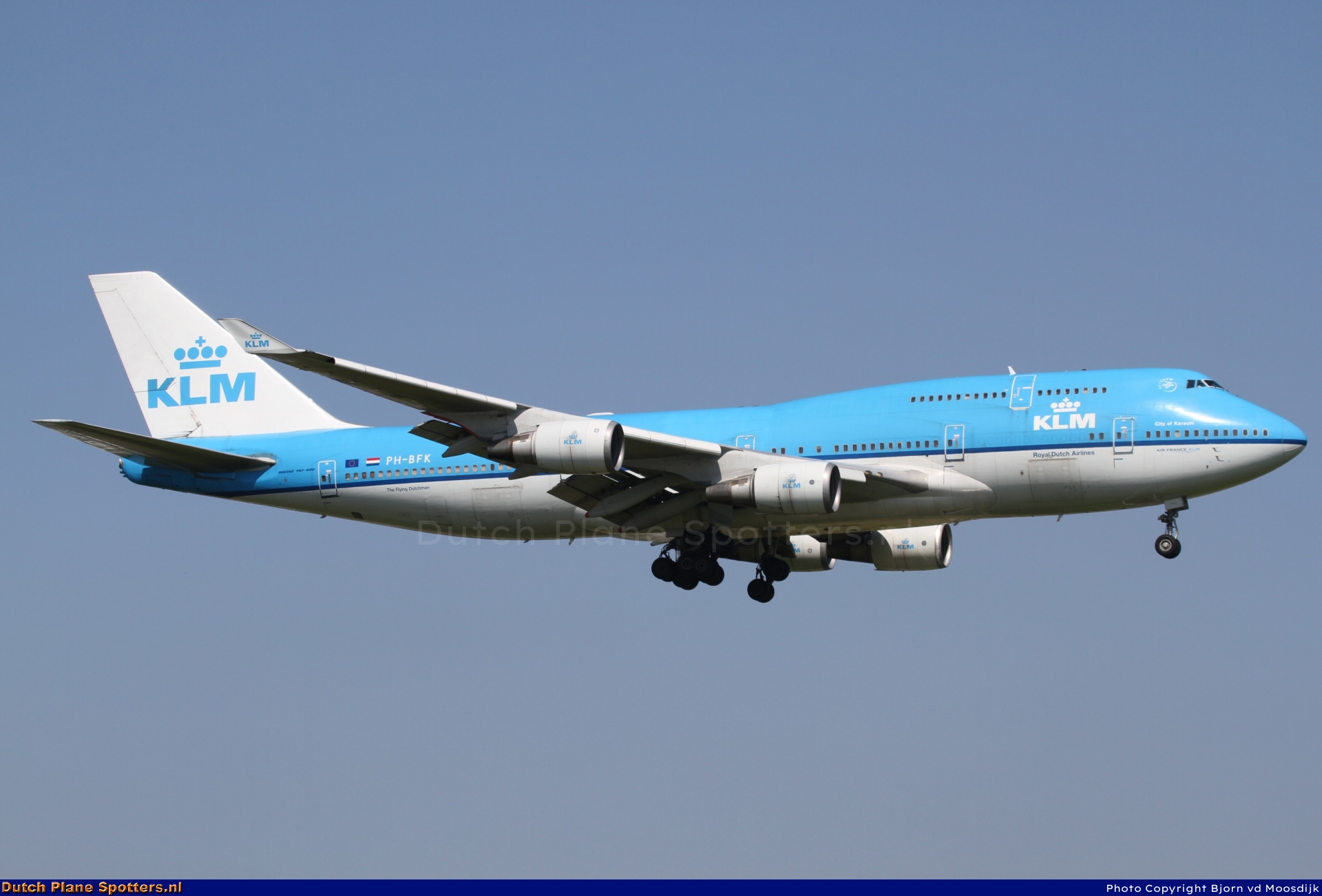 PH-BFK Boeing 747-400 KLM Royal Dutch Airlines by Bjorn van de Moosdijk