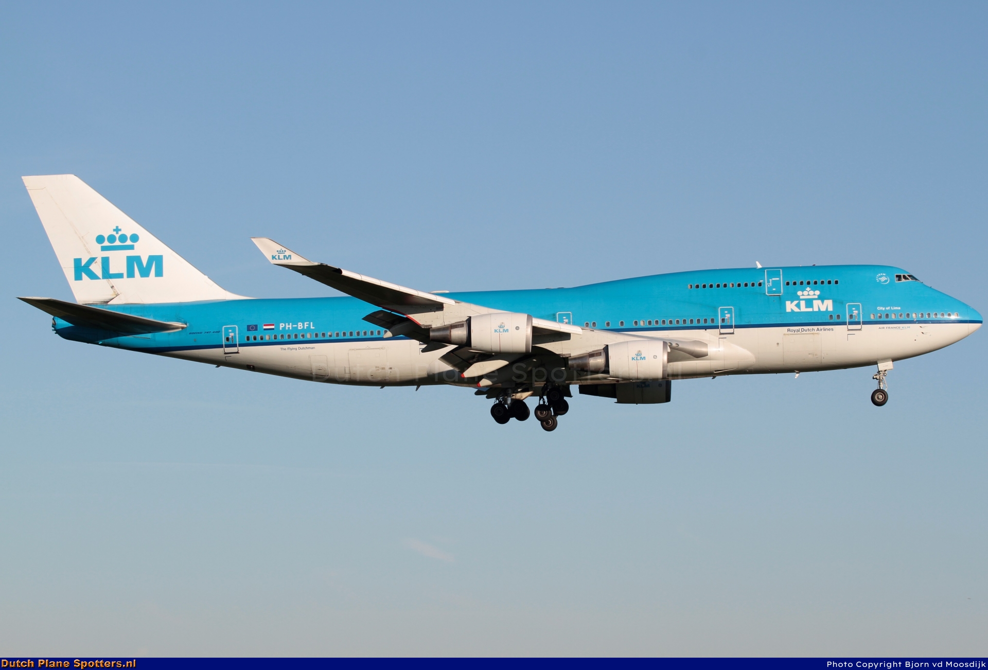 PH-BFL Boeing 747-400 KLM Royal Dutch Airlines by Bjorn van de Moosdijk