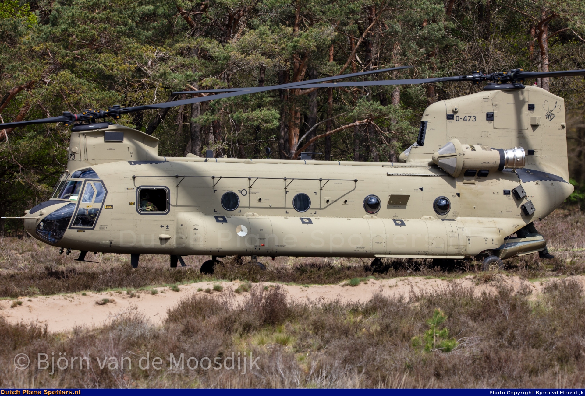 D-473 Boeing CH-47 Chinook MIL - Dutch Royal Air Force by Bjorn van de Moosdijk