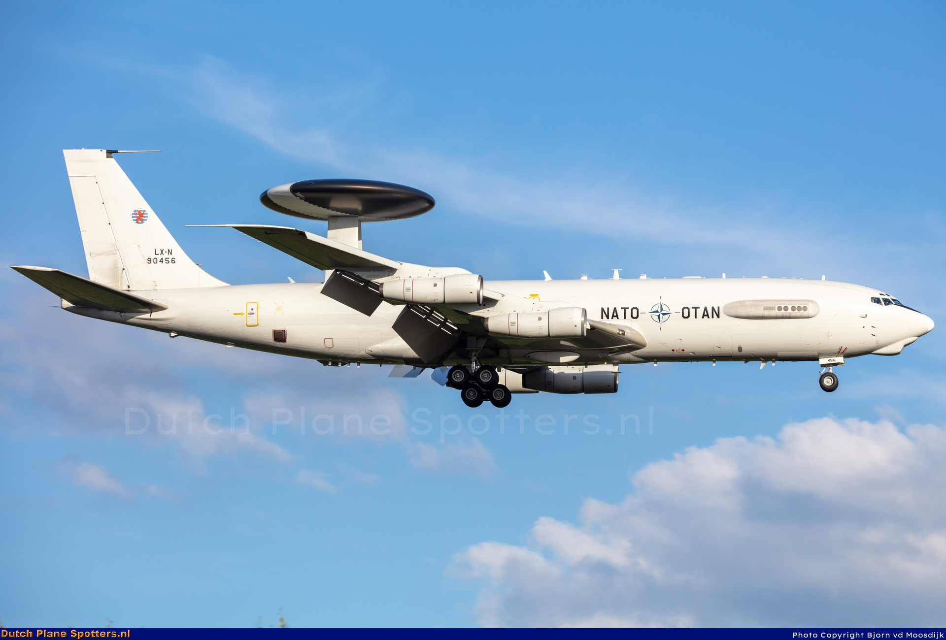 LX-N90456 Boeing E-3 Sentry MIL - NATO Airborne Early Warning Force by Bjorn vd Moosdijk