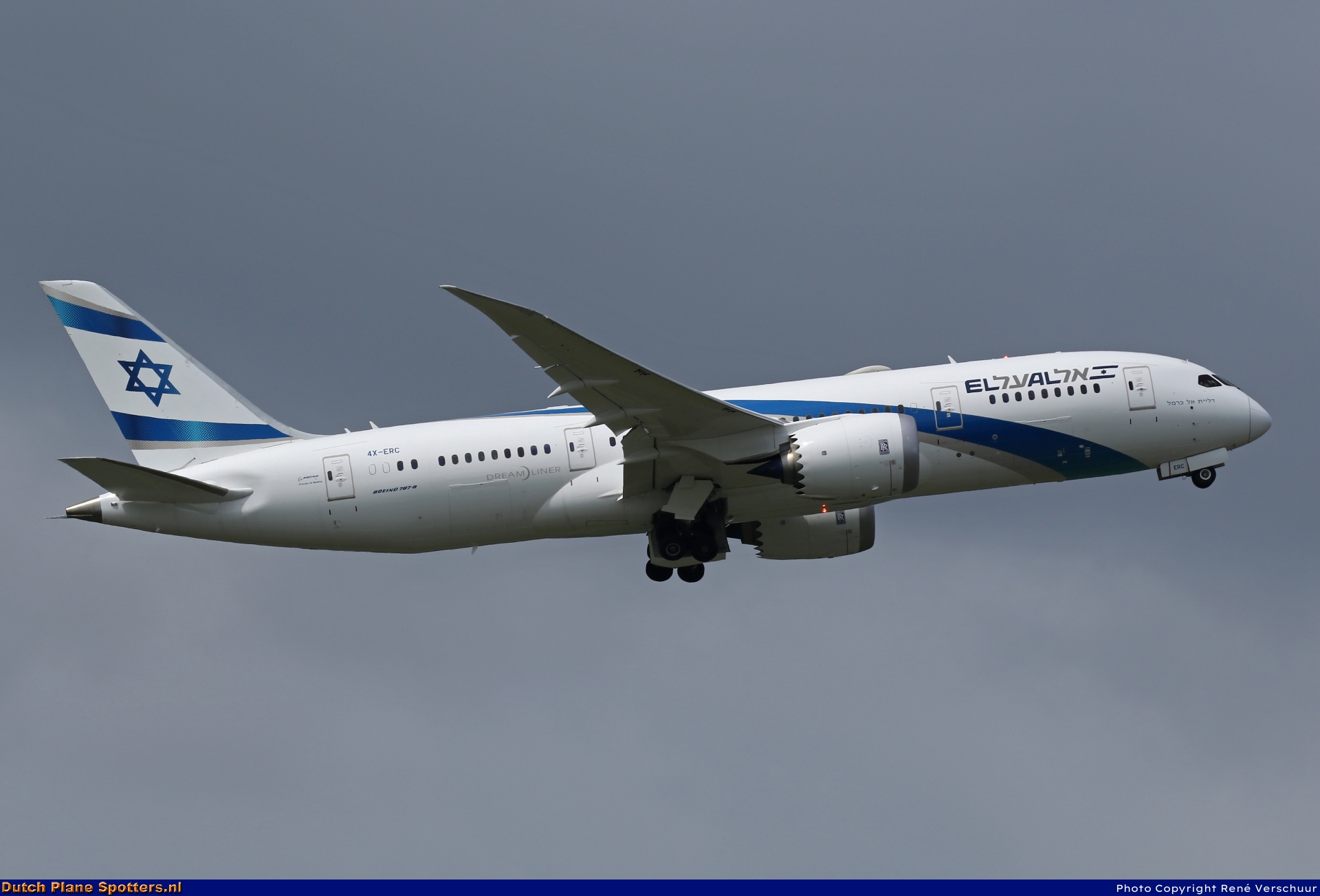 4X-ERC Boeing 787-8 Dreamliner El Al Israel Airlines by René Verschuur