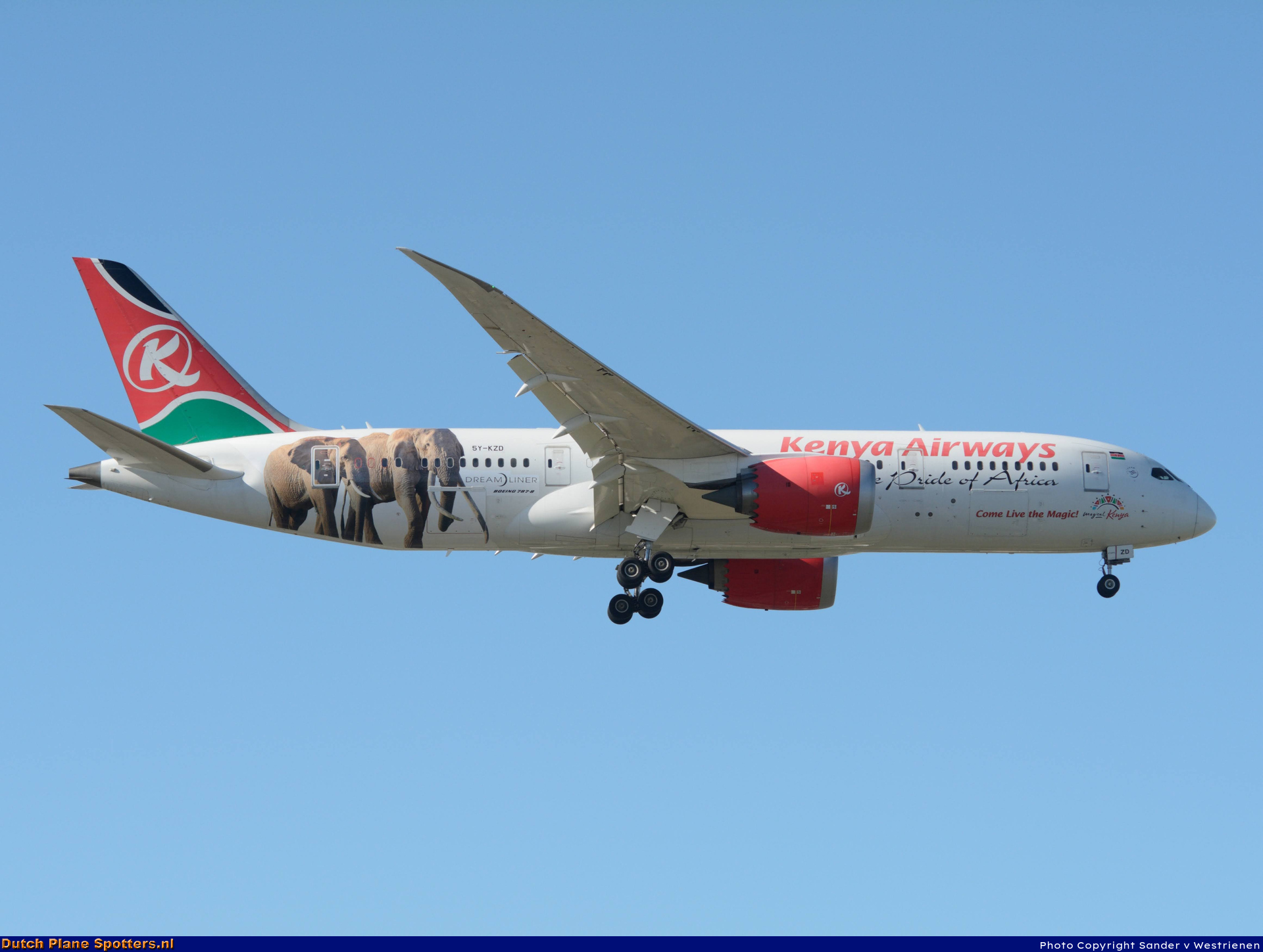 5Y-KZD Boeing 787-8 Dreamliner Kenya Airways by Sander v Westrienen