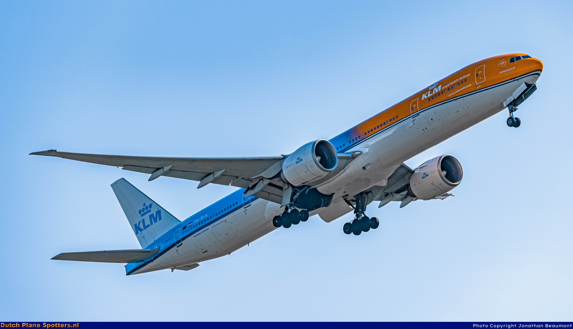 PH-BVA Boeing 777-300 KLM Royal Dutch Airlines by Jonathan Beaumont