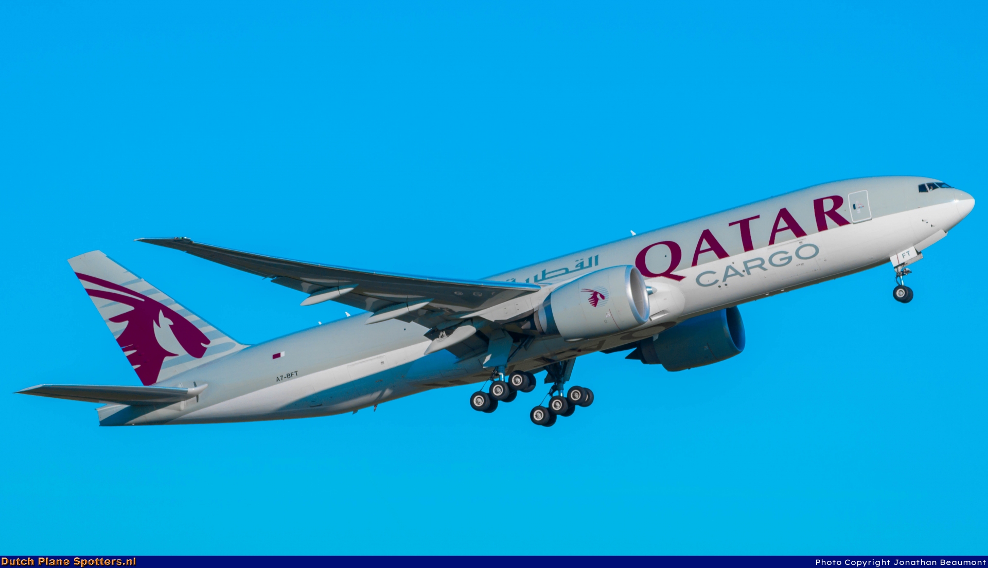 A7-BFT Boeing 777-F Qatar Airways Cargo by Jonathan Beaumont