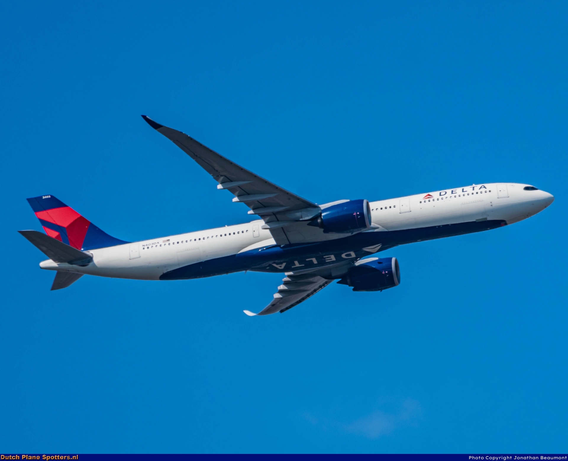 N403DX Airbus A330-900neo Delta Airlines by Jonathan Beaumont