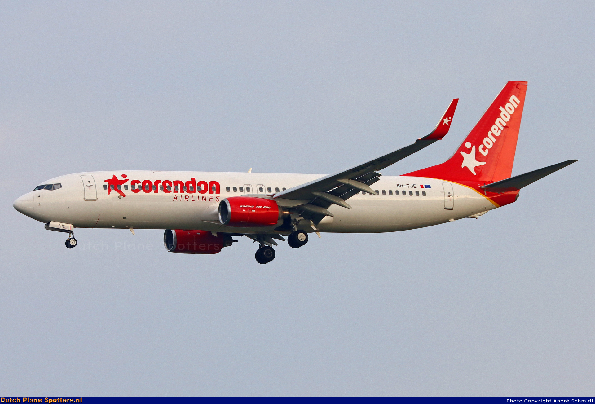 9H-TJE Boeing 737-800 Corendon Airlines Europe by André Schmidt