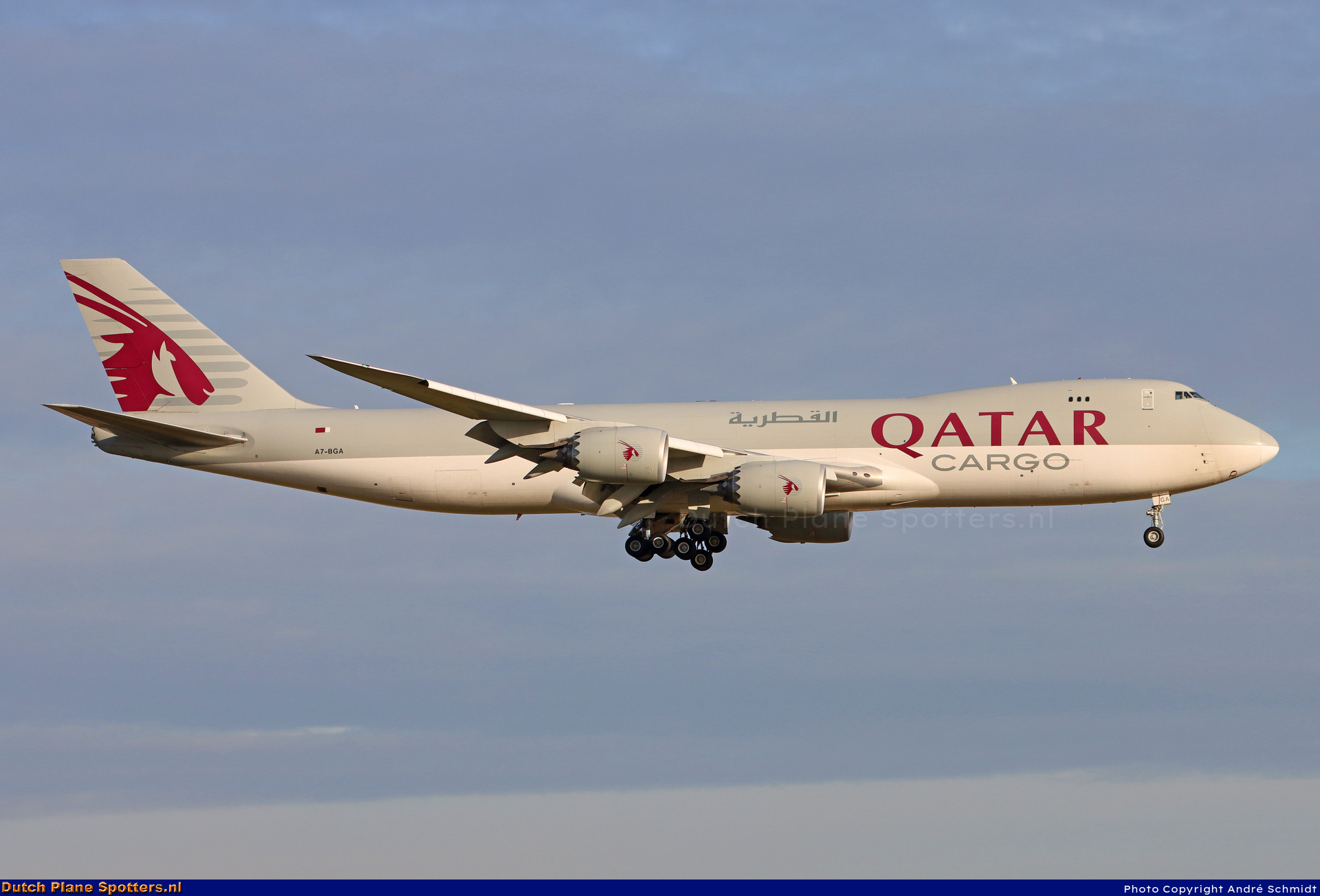 A7-BGA Boeing 747-8 Qatar Airways Cargo by André Schmidt