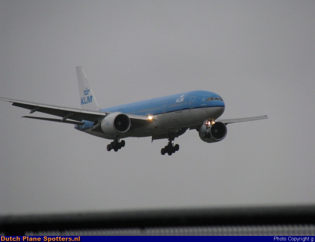 PH-BQA Boeing 777-200 KLM Royal Dutch Airlines by g