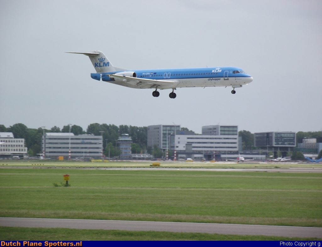 PH-OFM Fokker 100 KLM Cityhopper by g