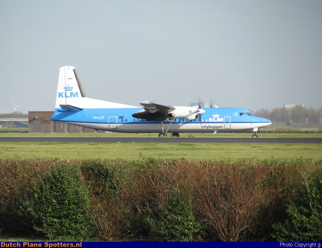 PH-LXT Fokker 50 KLM Cityhopper by g