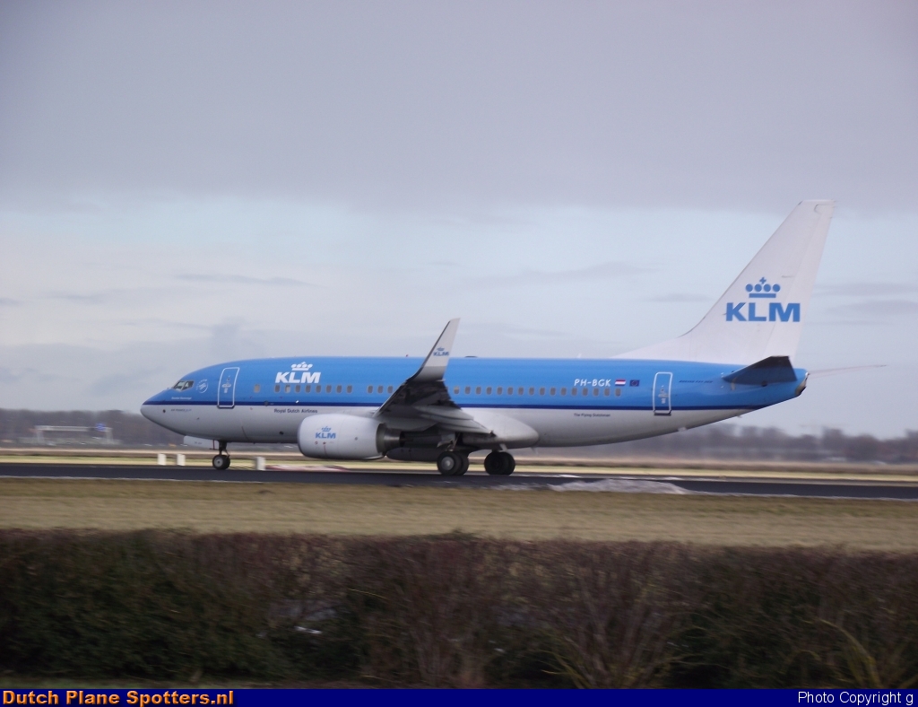PH-BGK Boeing 737-700 KLM Royal Dutch Airlines by g