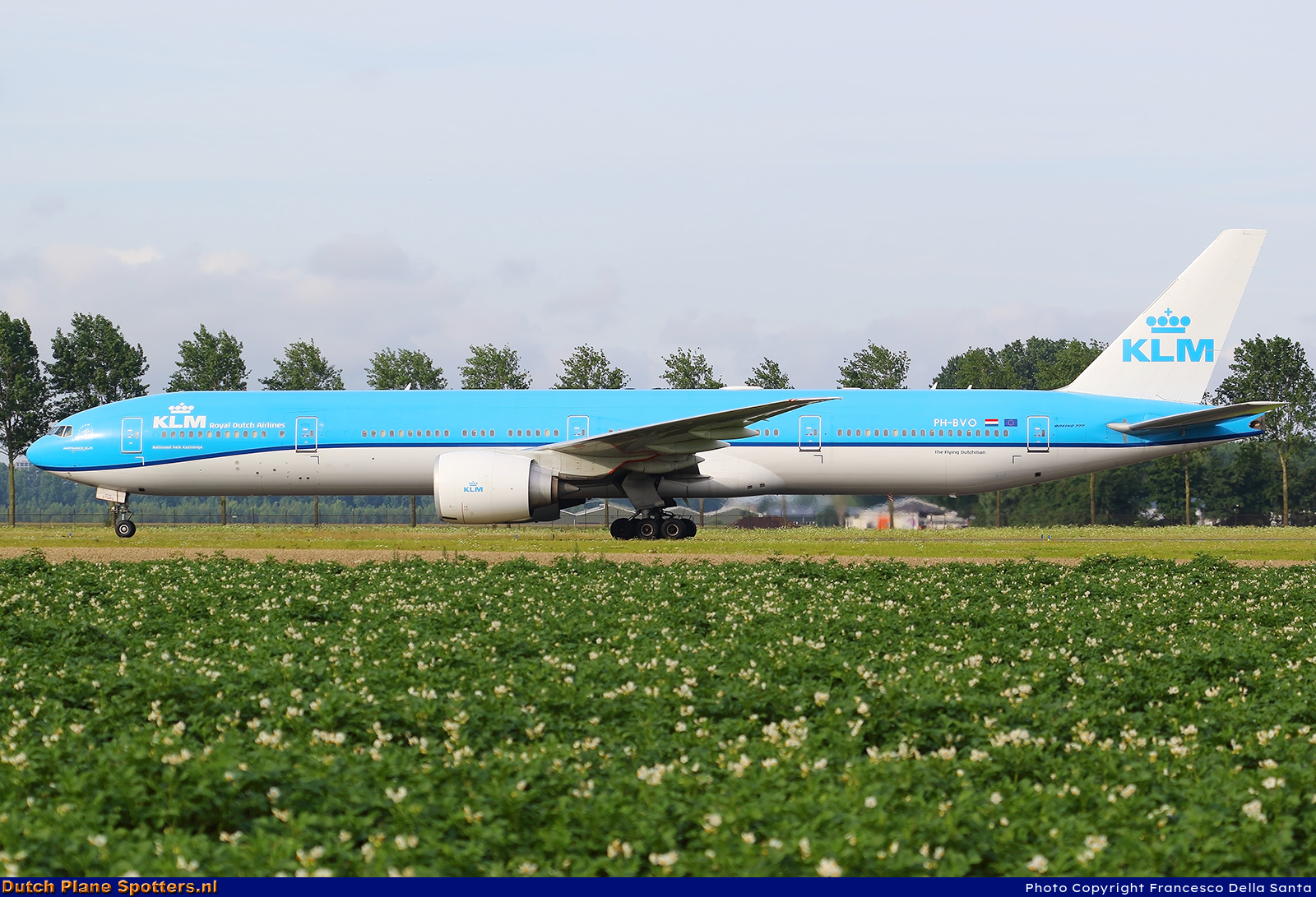 PH-BVO Boeing 777-300 KLM Royal Dutch Airlines by Francesco Della Santa