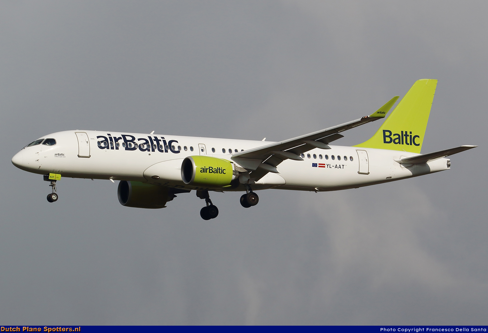 YL-AAT Airbus A220-300 Air Baltic by Francesco Della Santa