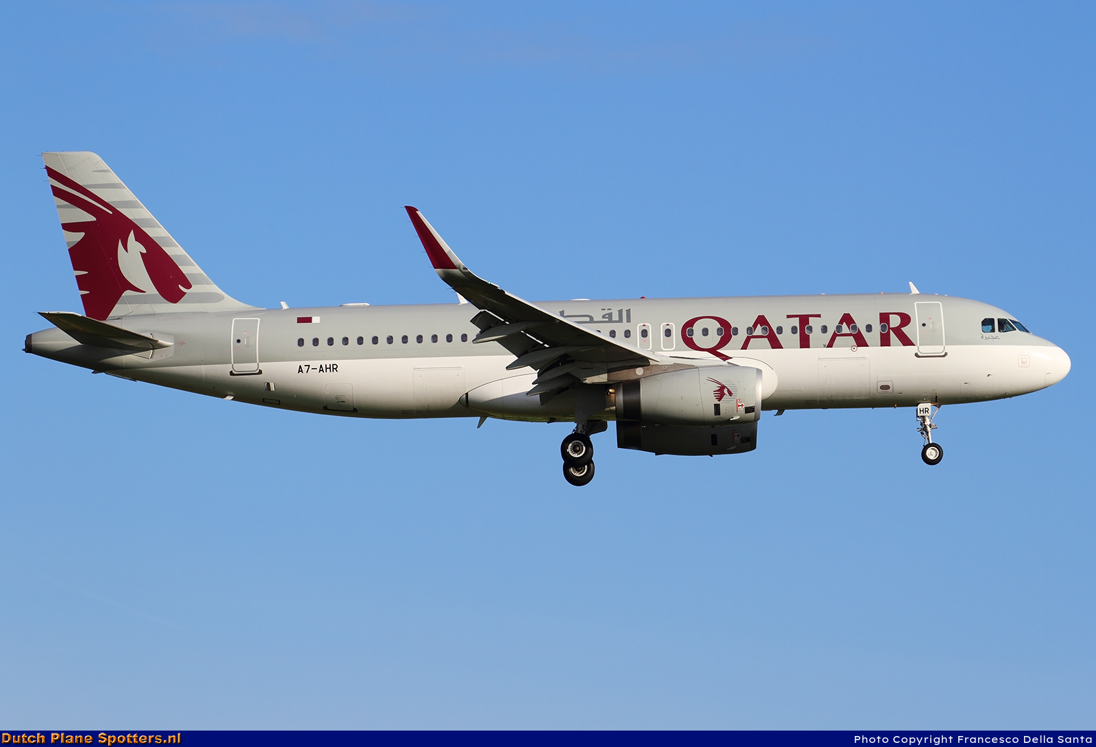 A7-AHR Airbus A320 Qatar Airways by Francesco Della Santa