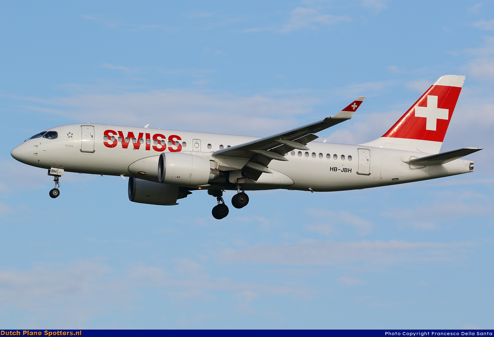 HB-JBH Airbus A220-100 Swiss International Air Lines by Francesco Della Santa