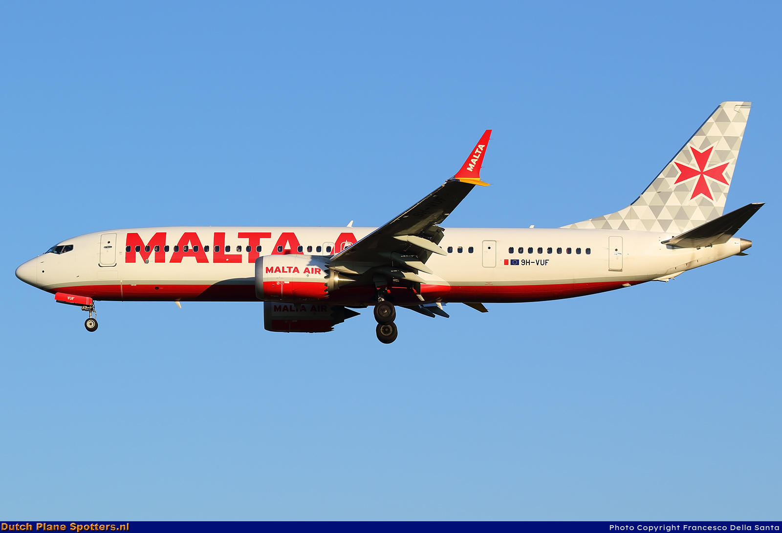 9H-VUF Boeing 737 MAX 8-200 Malta Air by Francesco Della Santa