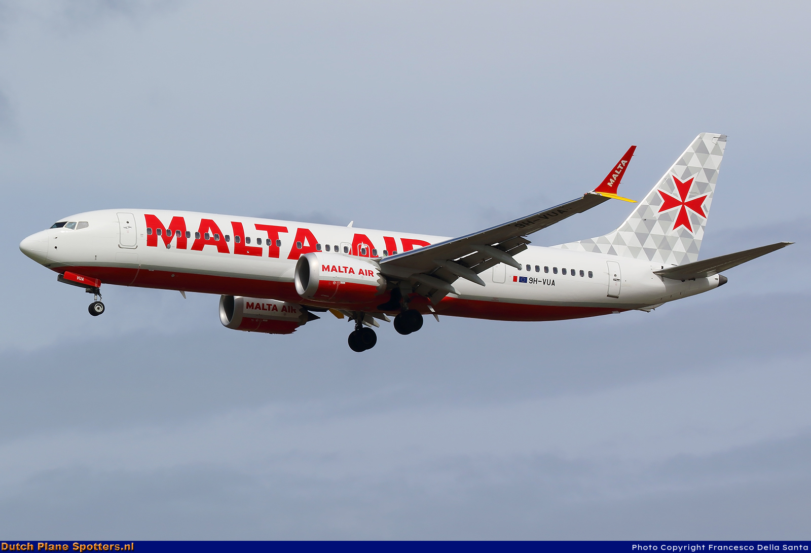 9H-VUA Boeing 737 MAX 8-200 Malta Air by Francesco Della Santa