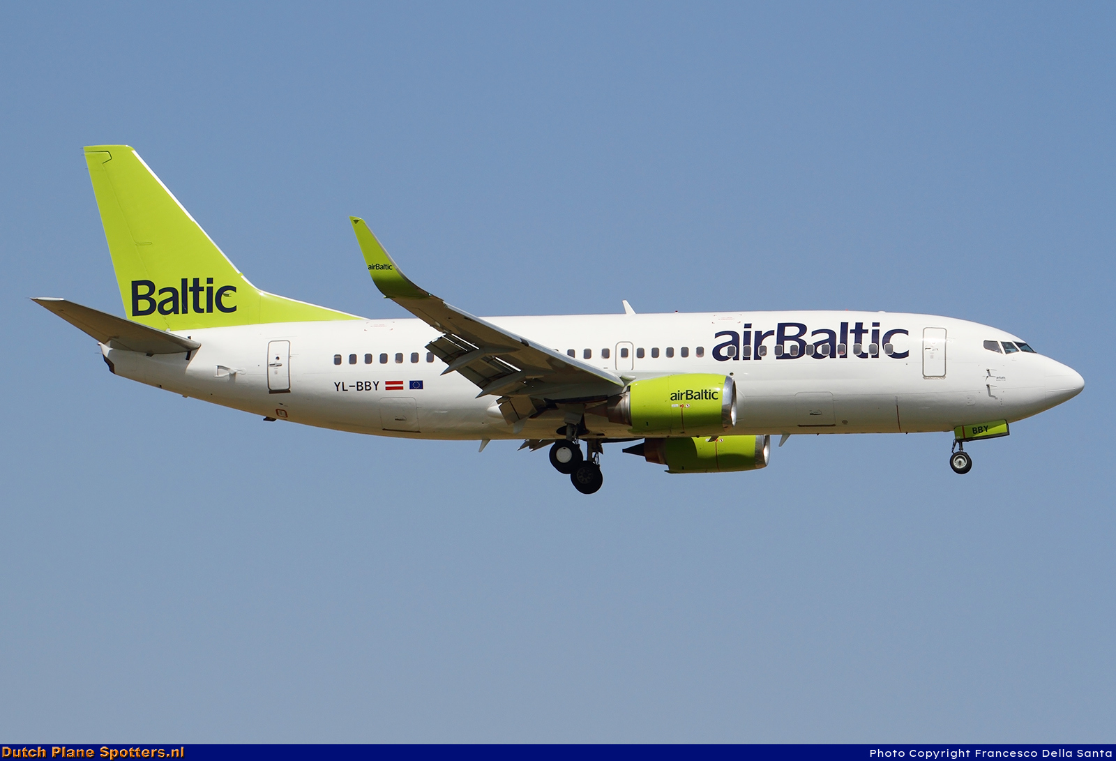 YL-BBY Boeing 737-300 Air Baltic by Francesco Della Santa