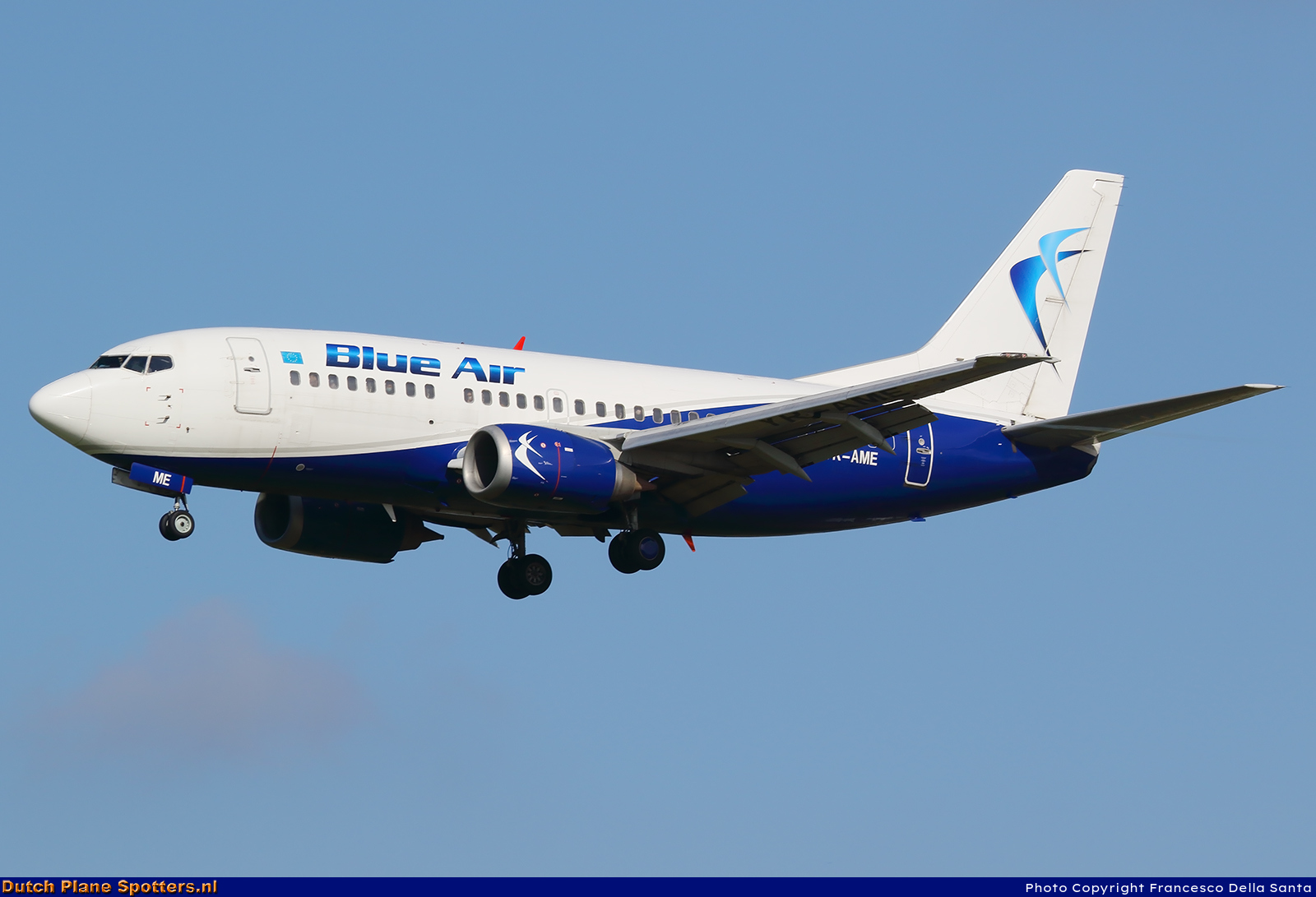 YR-AME Boeing 737-500 Blue Air by Francesco Della Santa