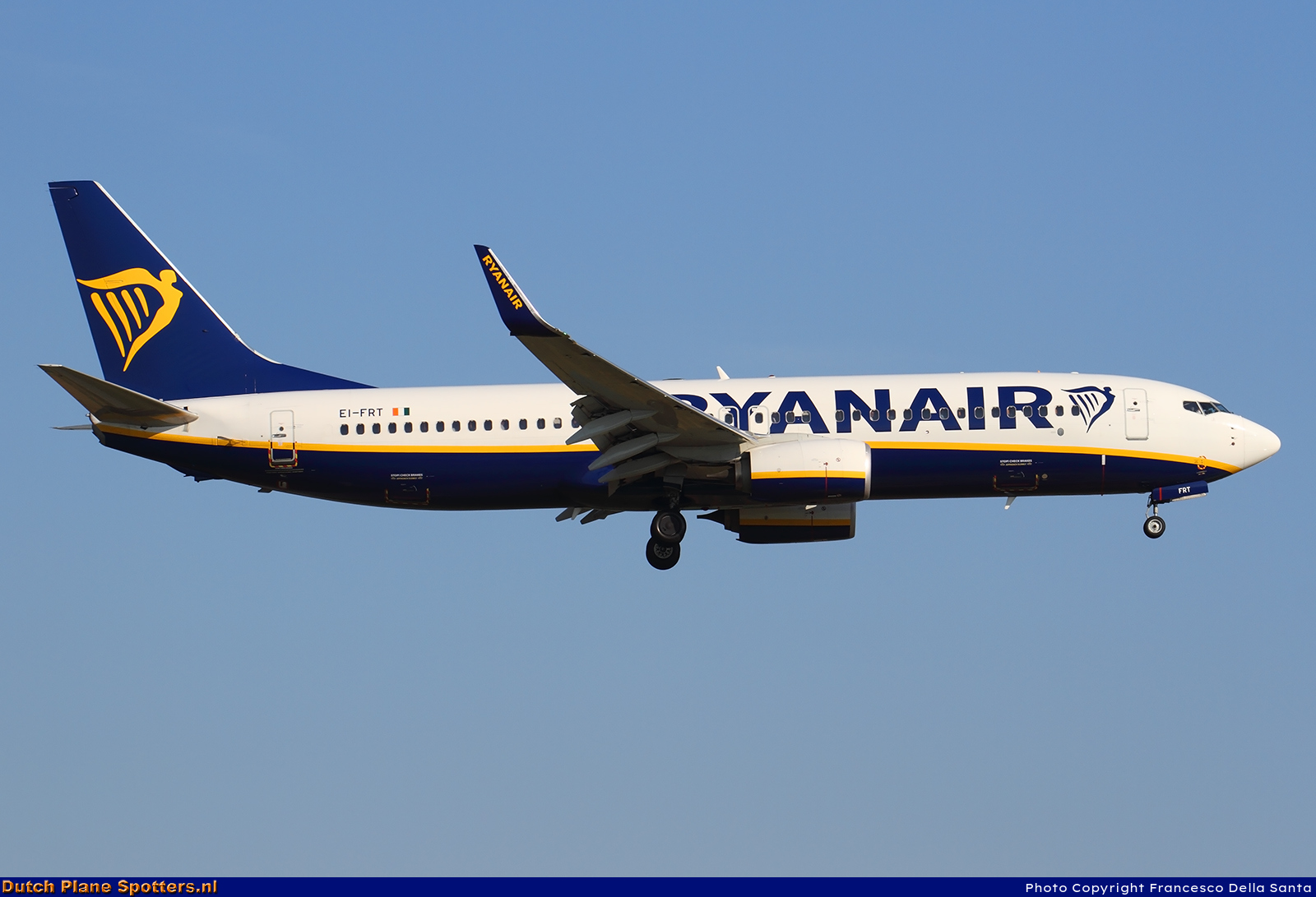 EI-FRT Boeing 737-800 Ryanair by Francesco Della Santa