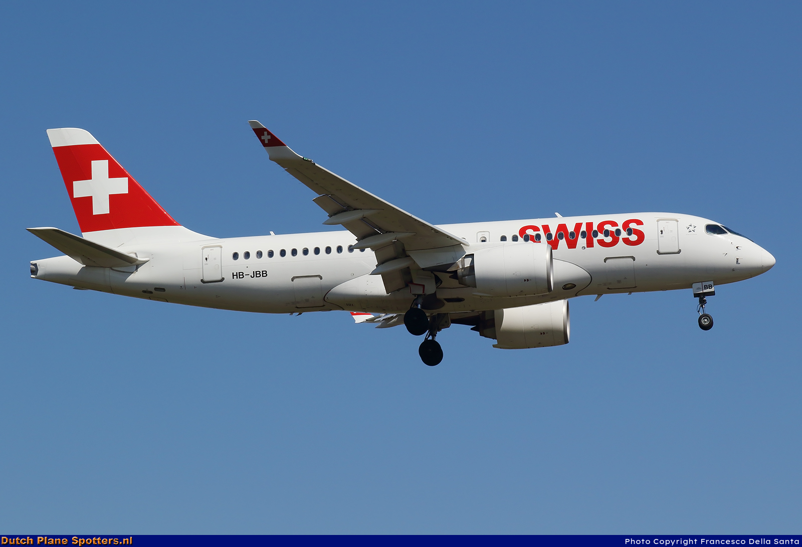HB-JBB Airbus A220-100 Swiss International Air Lines by Francesco Della Santa