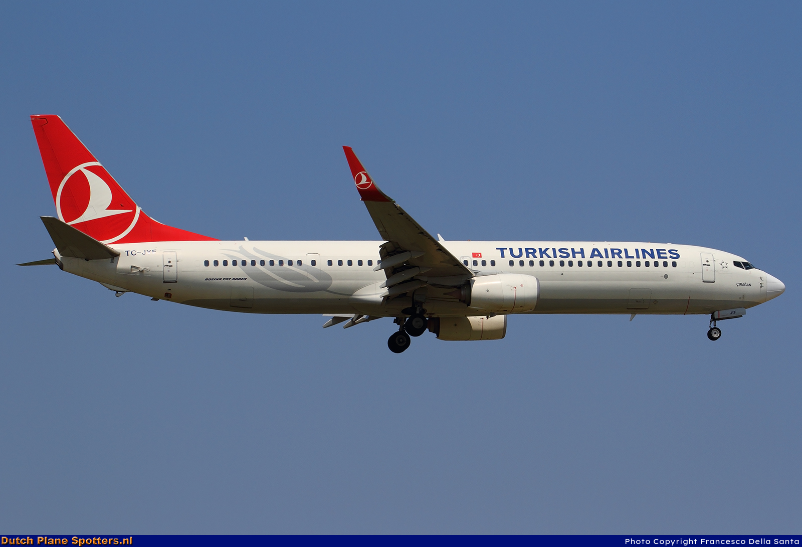 TC-JYF Boeing 737-900 Turkish Airlines by Francesco Della Santa