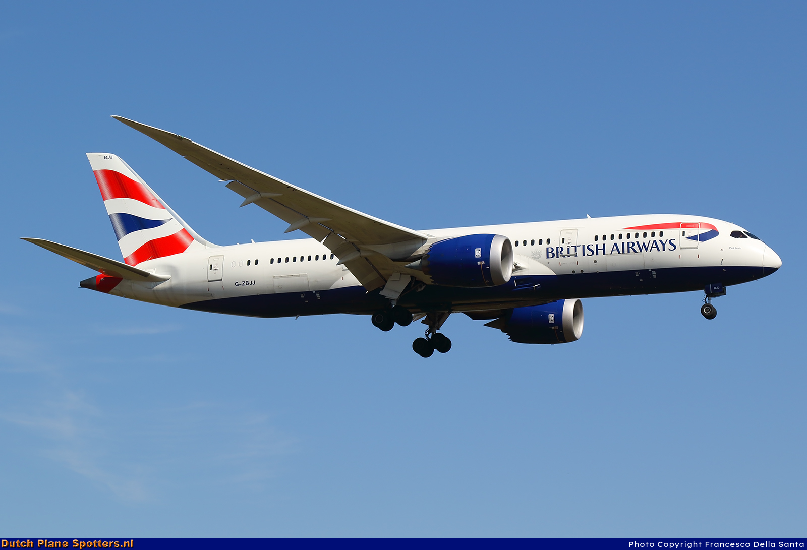 G-ZBJJ Boeing 787-8 Dreamliner British Airways by Francesco Della Santa