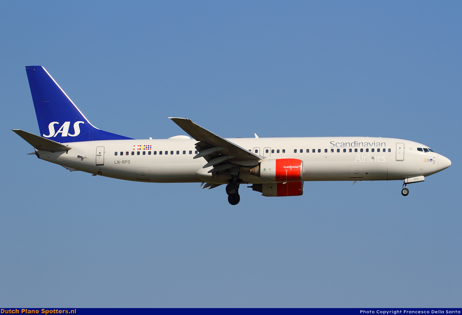 LN-RPO Boeing 737-800 SAS Scandinavian Airlines by Francesco Della Santa