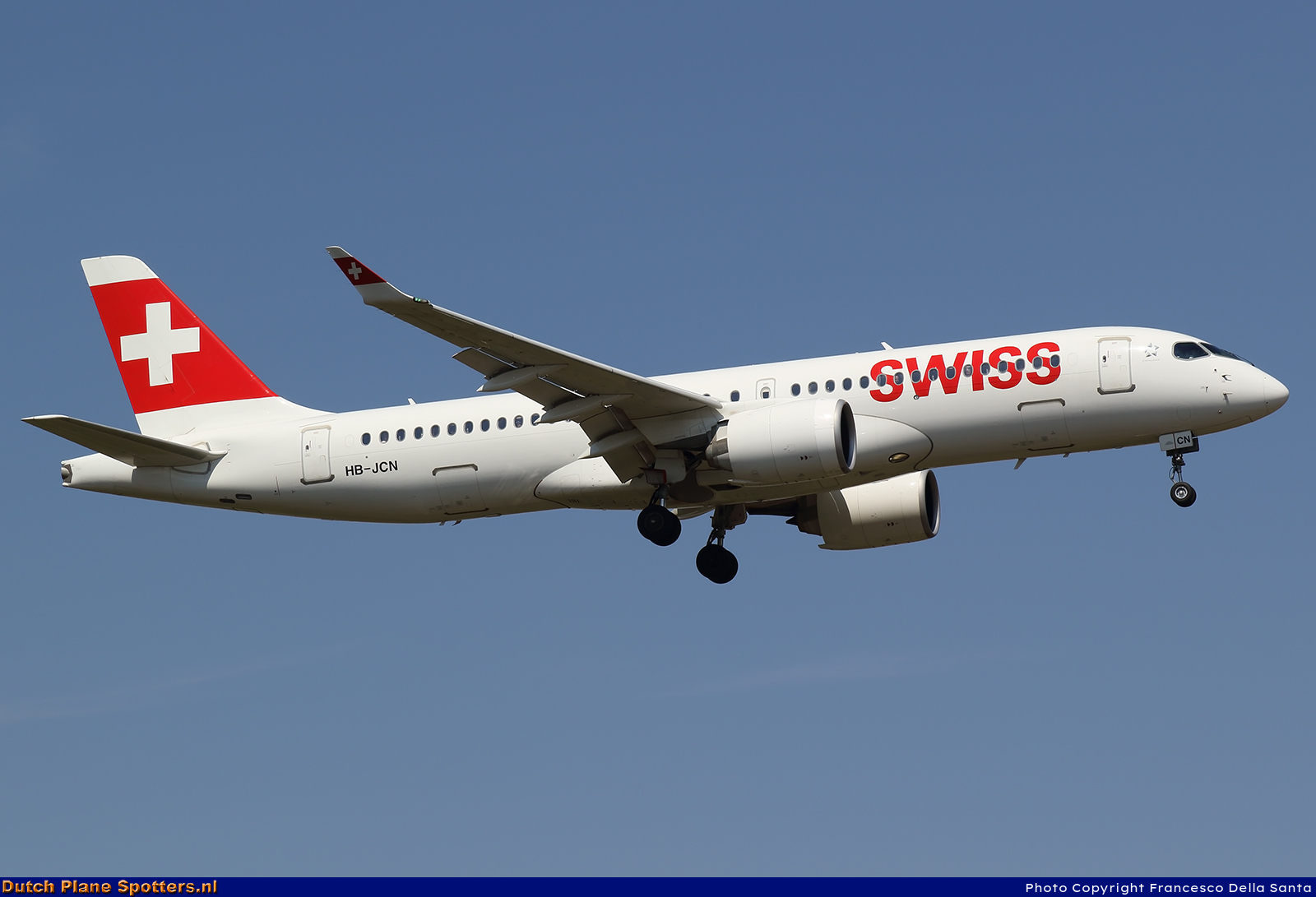 HB-JCN Airbus A220-300 Swiss International Air Lines by Francesco Della Santa