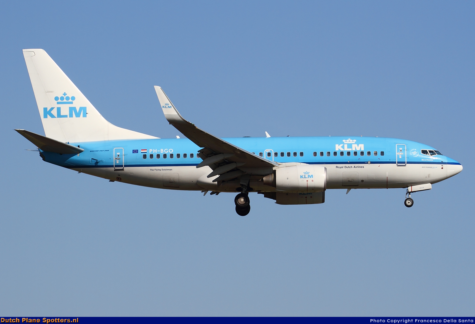 PH-BGO Boeing 737-700 KLM Royal Dutch Airlines by Francesco Della Santa