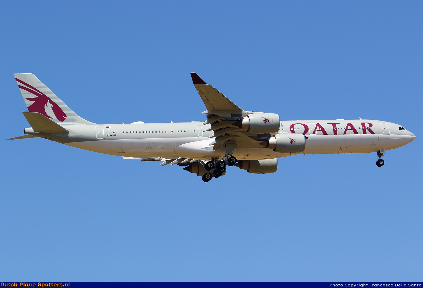 A7-HHH Airbus A340-500 Qatar Amiri Flight by Francesco Della Santa