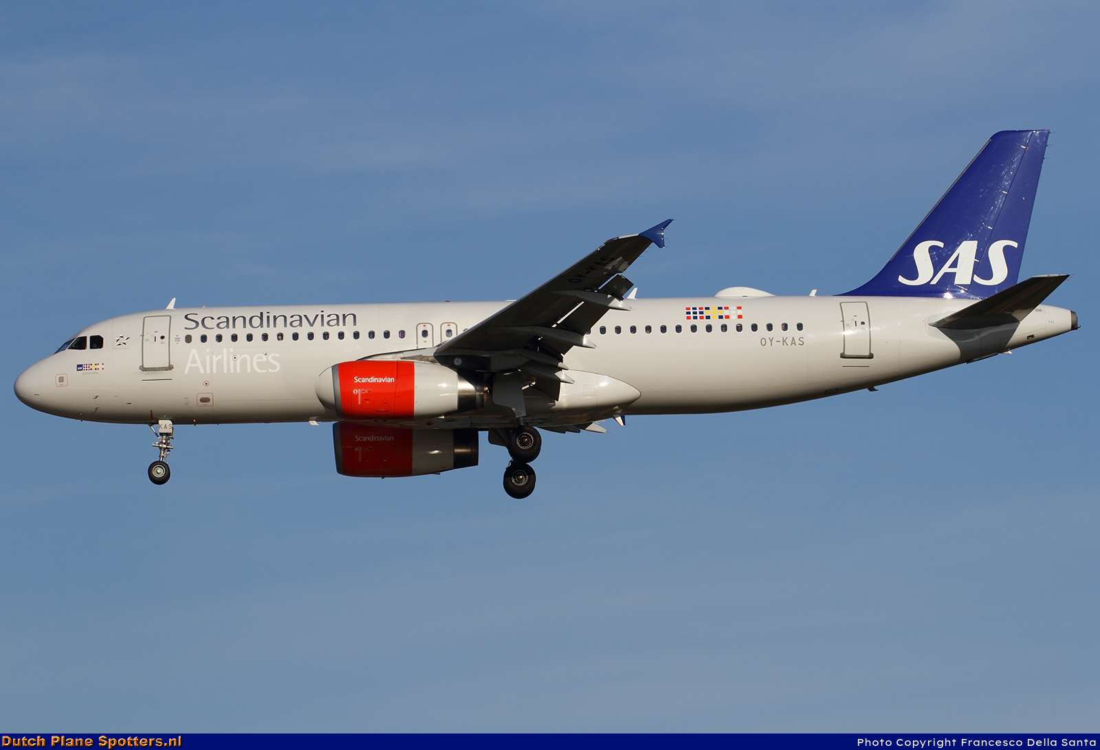 OY-KAS Airbus A320 SAS Scandinavian Airlines by Francesco Della Santa