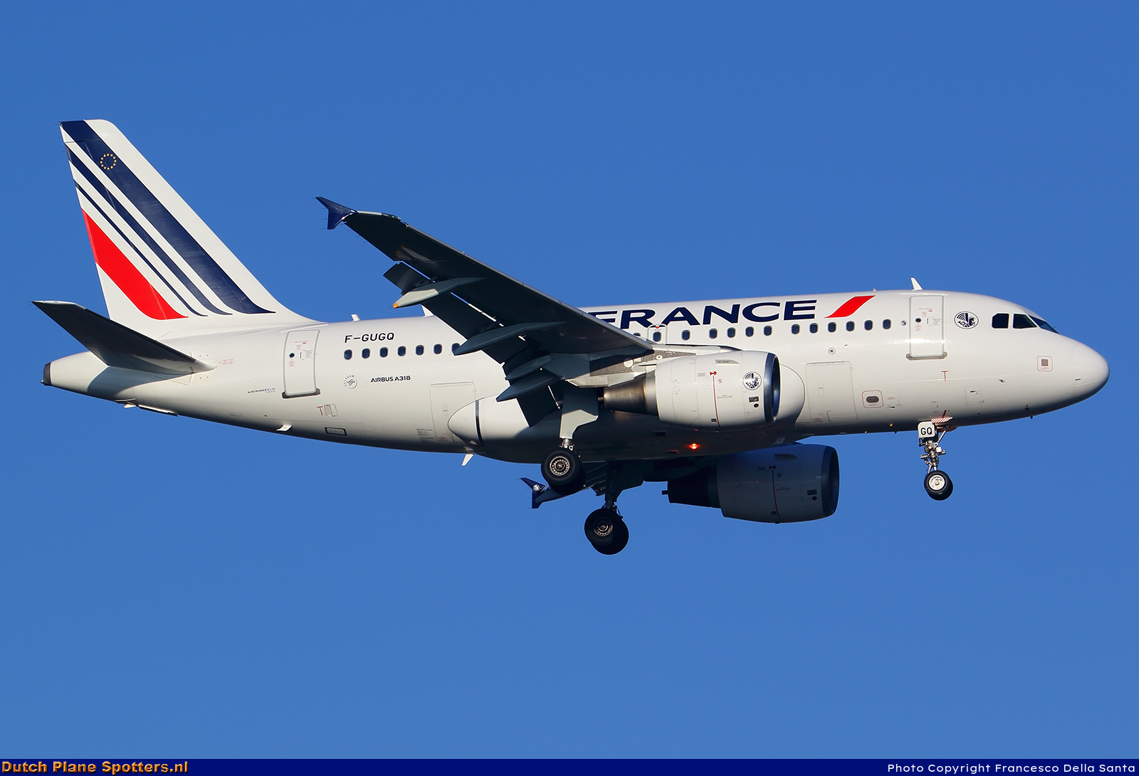 F-GUGQ Airbus A318 Air France by Francesco Della Santa