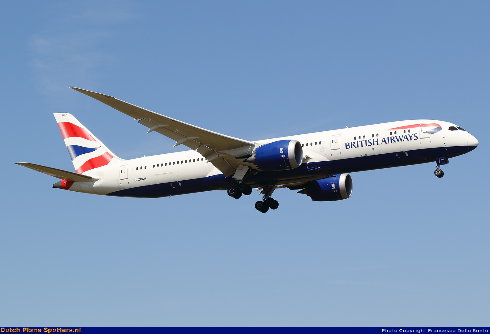G-ZBKR Boeing 787-9 Dreamliner British Airways by Francesco Della Santa