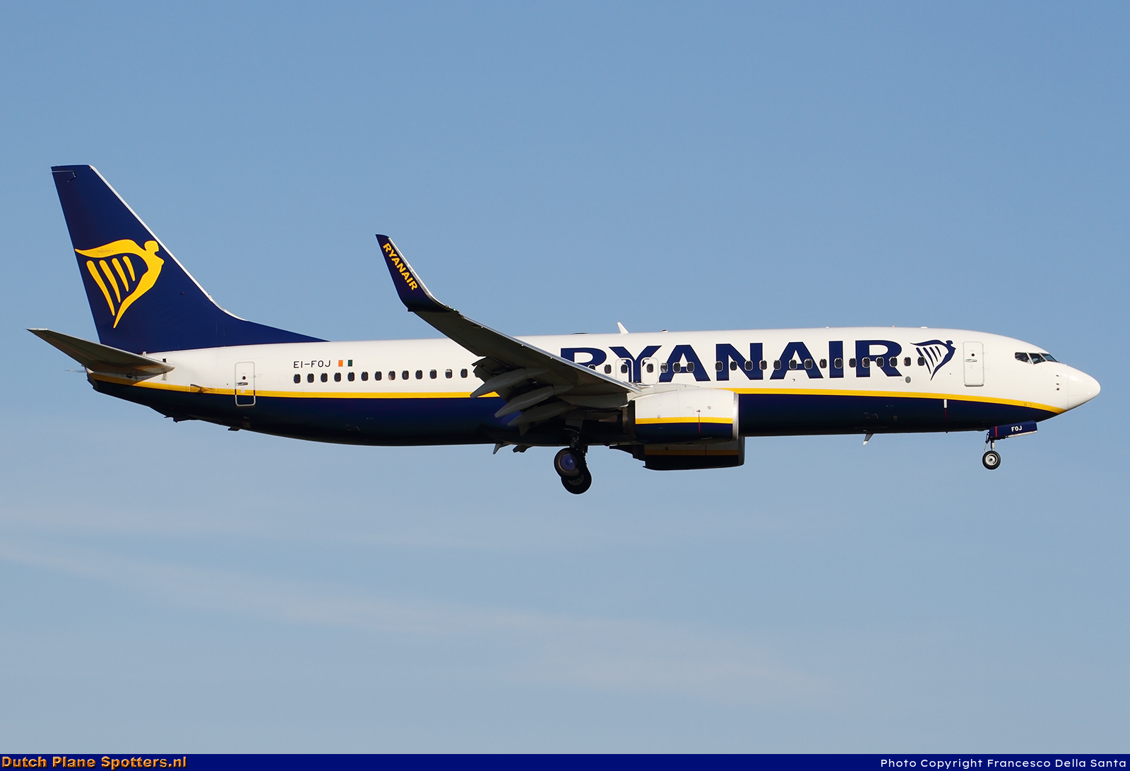 EI-FOJ Boeing 737-800 Ryanair by Francesco Della Santa