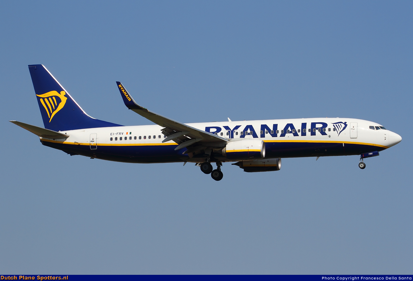 EI-FRV Boeing 737-800 Ryanair by Francesco Della Santa