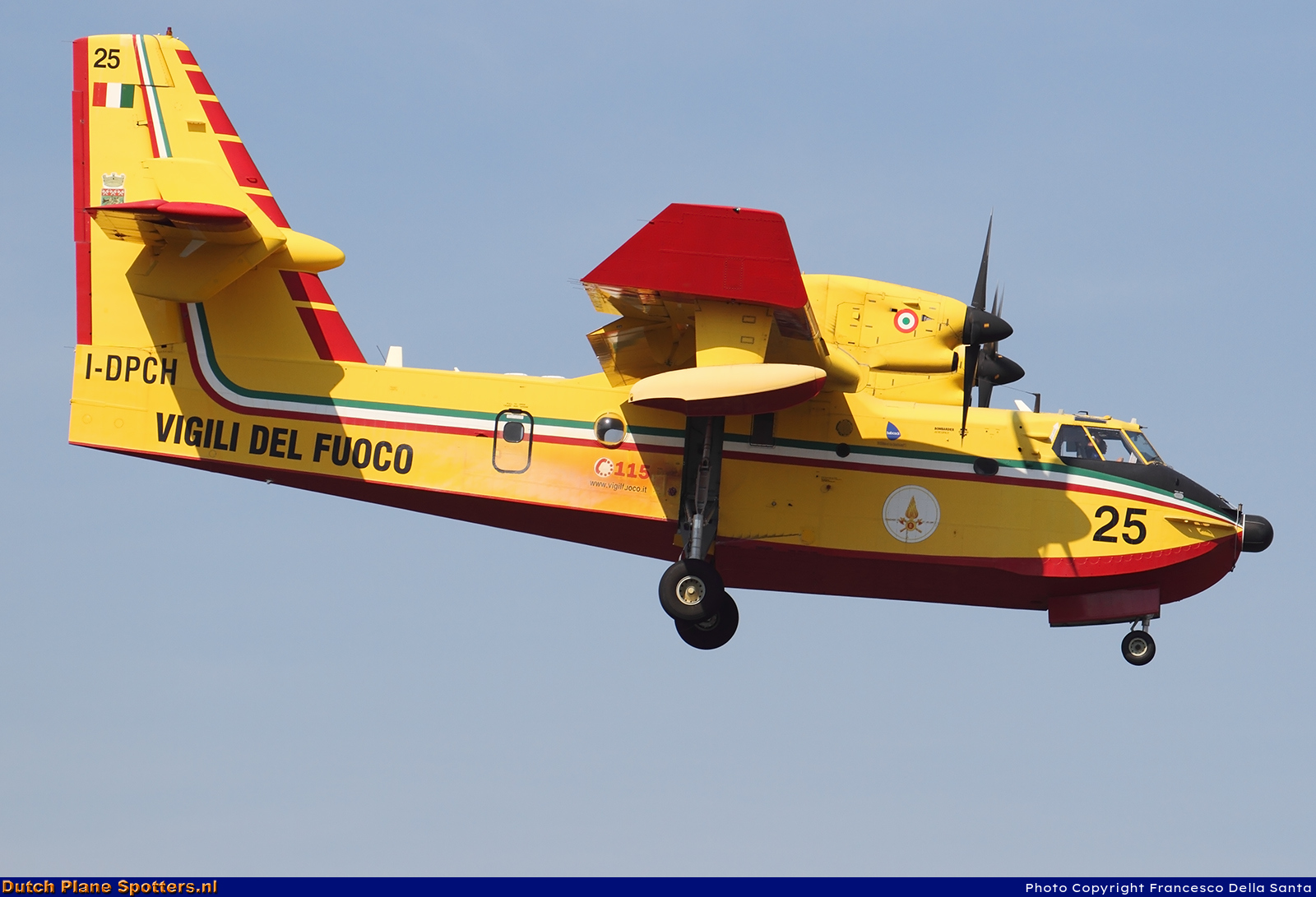 I-DPCH Canadair CL-415 Vigili del Fuoco by Francesco Della Santa