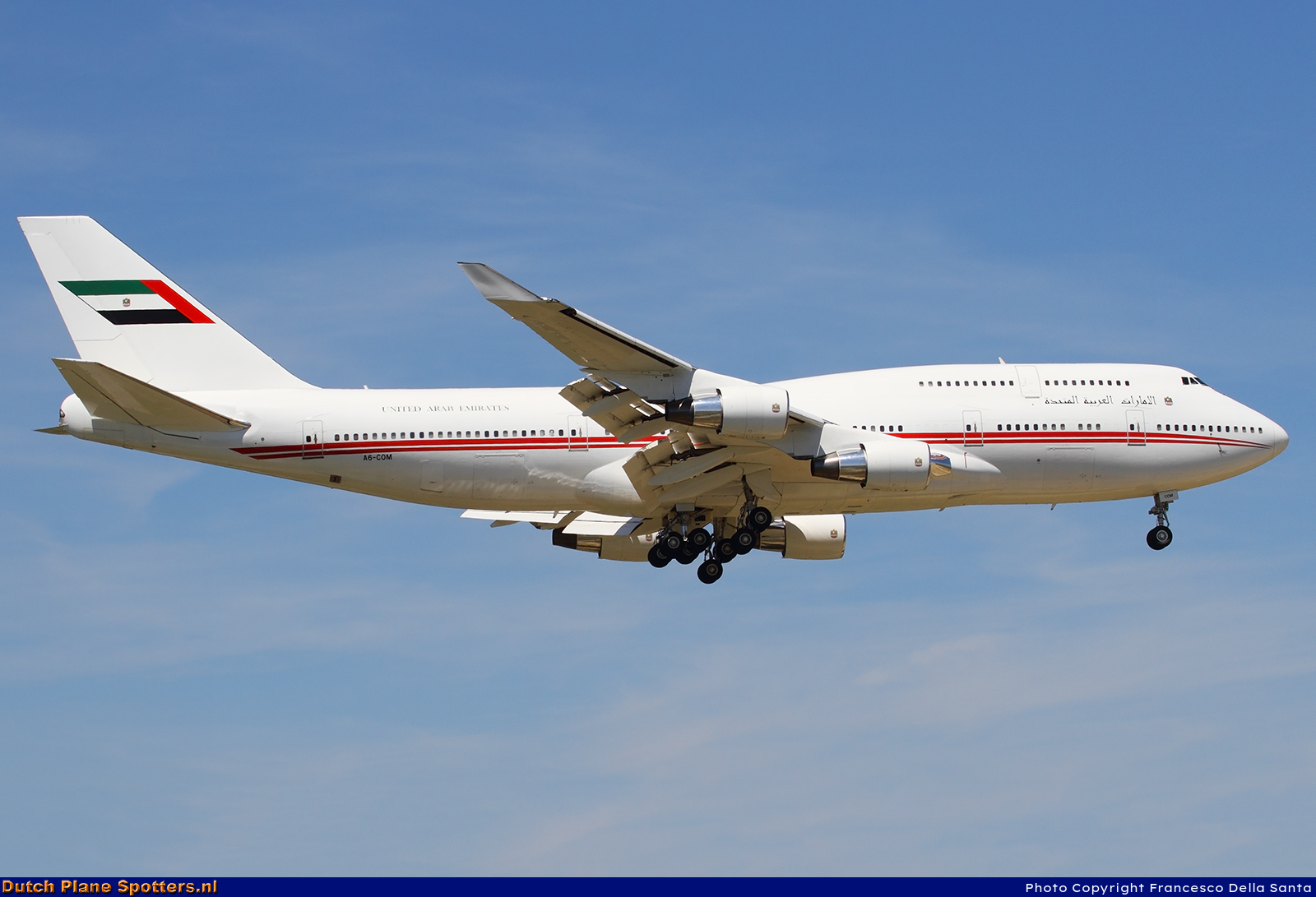 A6-COM Boeing 747-400 Dubai Air Wing by Francesco Della Santa