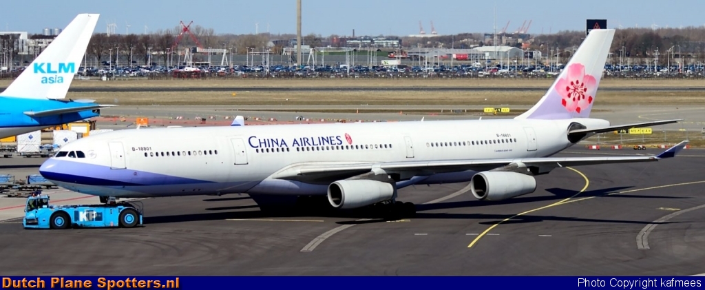 B-18801 Airbus A340-300 China Airlines by Peter Veerman