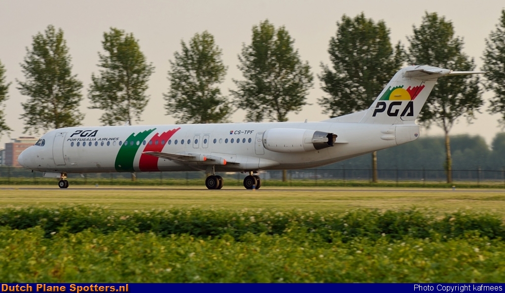 CS-TPF Fokker 100 PGA Portugalia Airlines by Peter Veerman