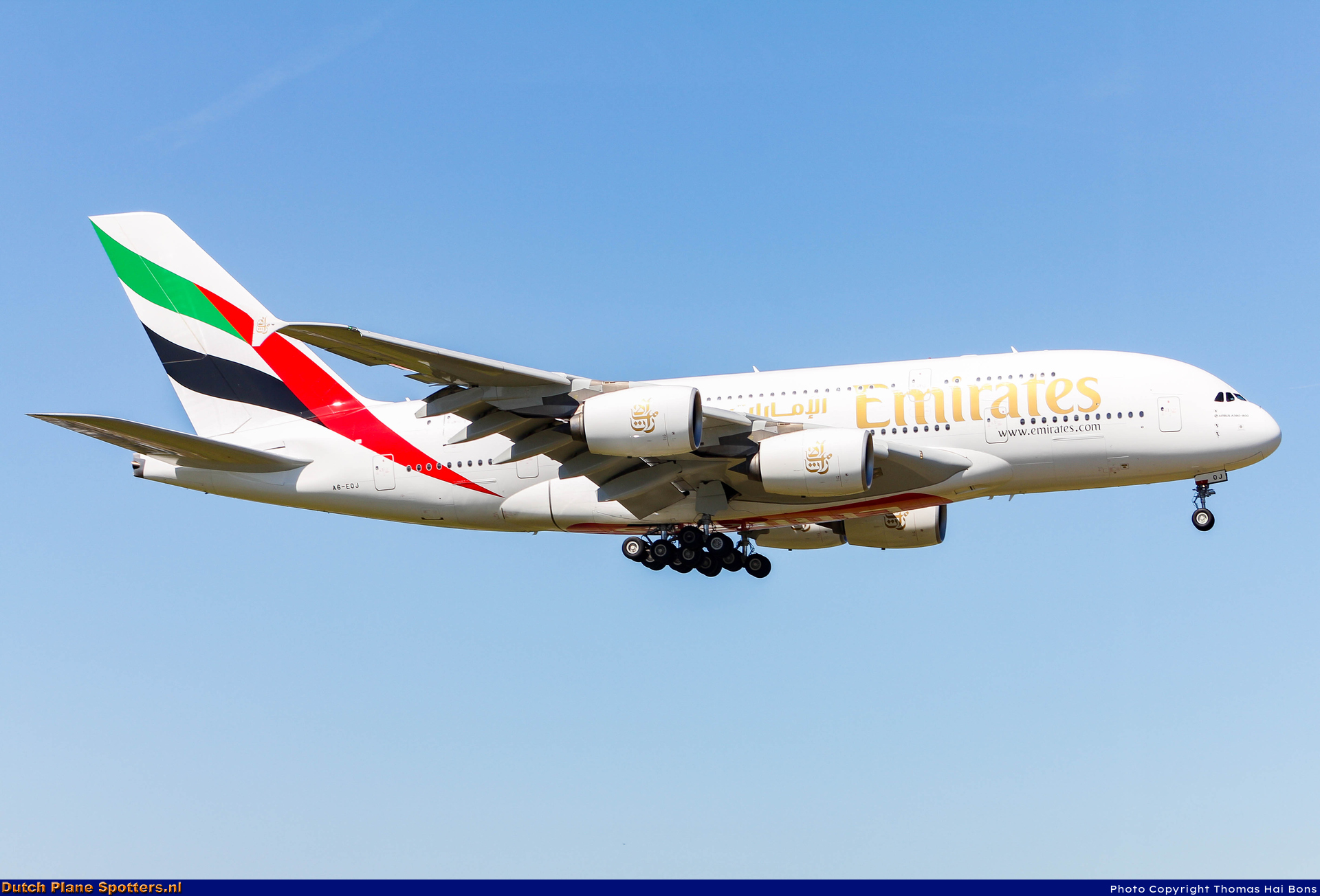 A6-EOJ Airbus A380-800 Emirates by Thomas Hai Bons