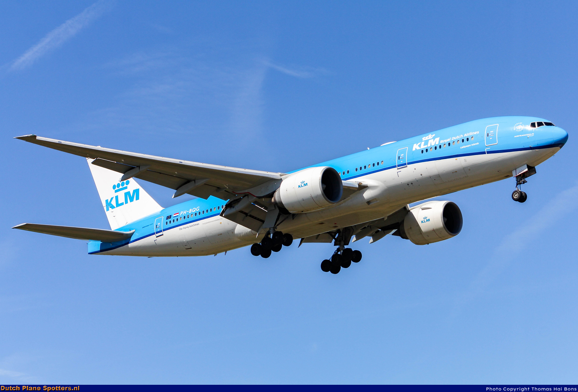 PH-BQG Boeing 777-200 KLM Royal Dutch Airlines by Thomas Hai Bons