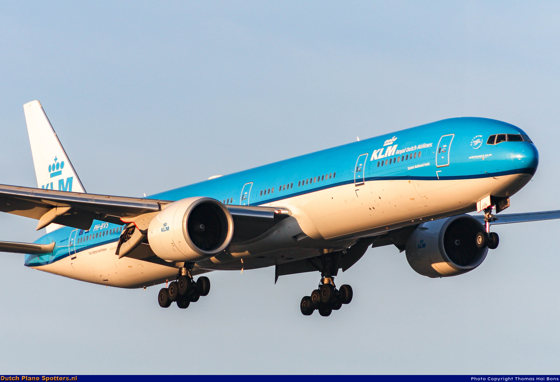 PH-BVS Boeing 777-300 KLM Royal Dutch Airlines by Thomas Hai Bons