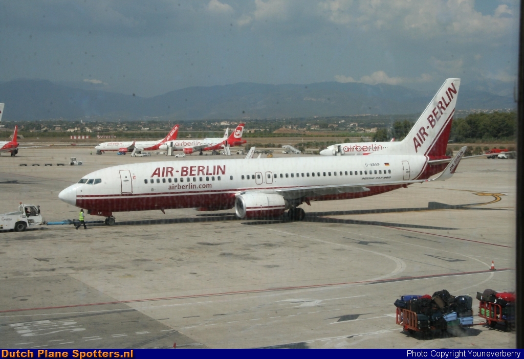 D-ABAP Boeing 737-800 Air Berlin by Youneverberry