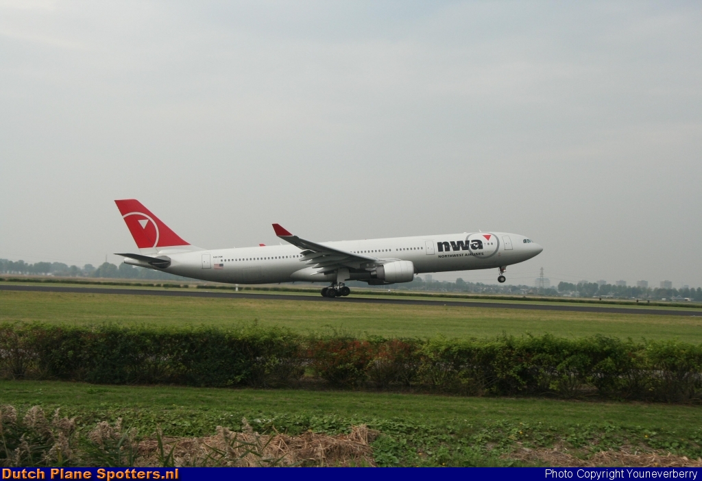 N813NW Airbus A330-300 Northwest Airlines by Youneverberry