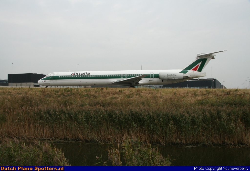 I-DACT McDonnell Douglas MD-82 Alitalia by Youneverberry