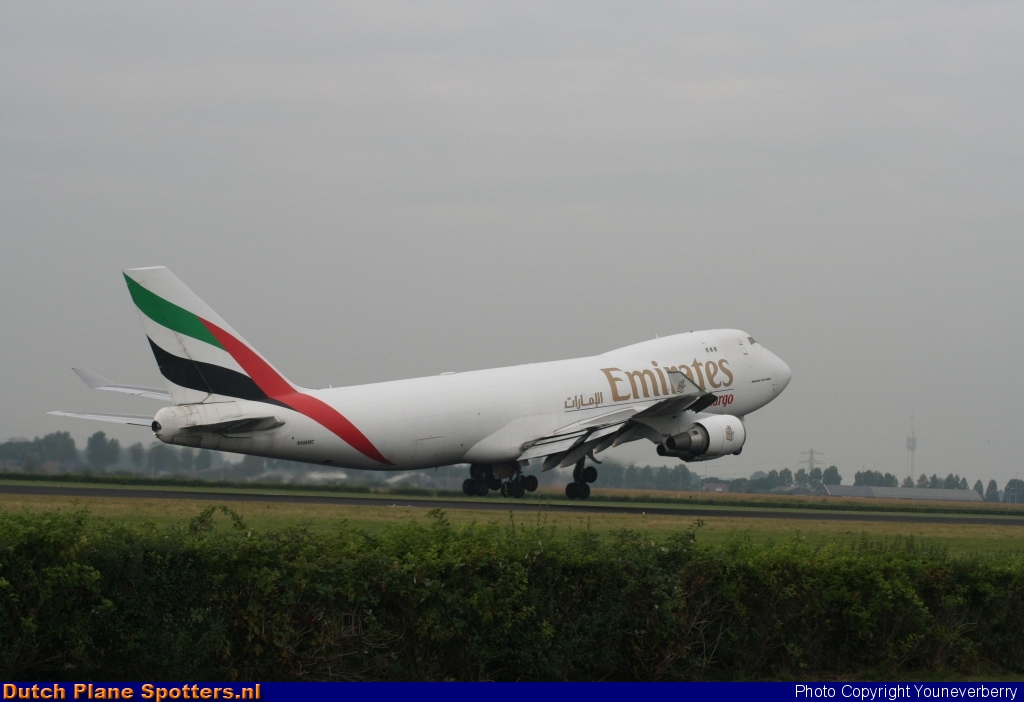 N408MC Boeing 747-400 Emirates Sky Cargo by Youneverberry