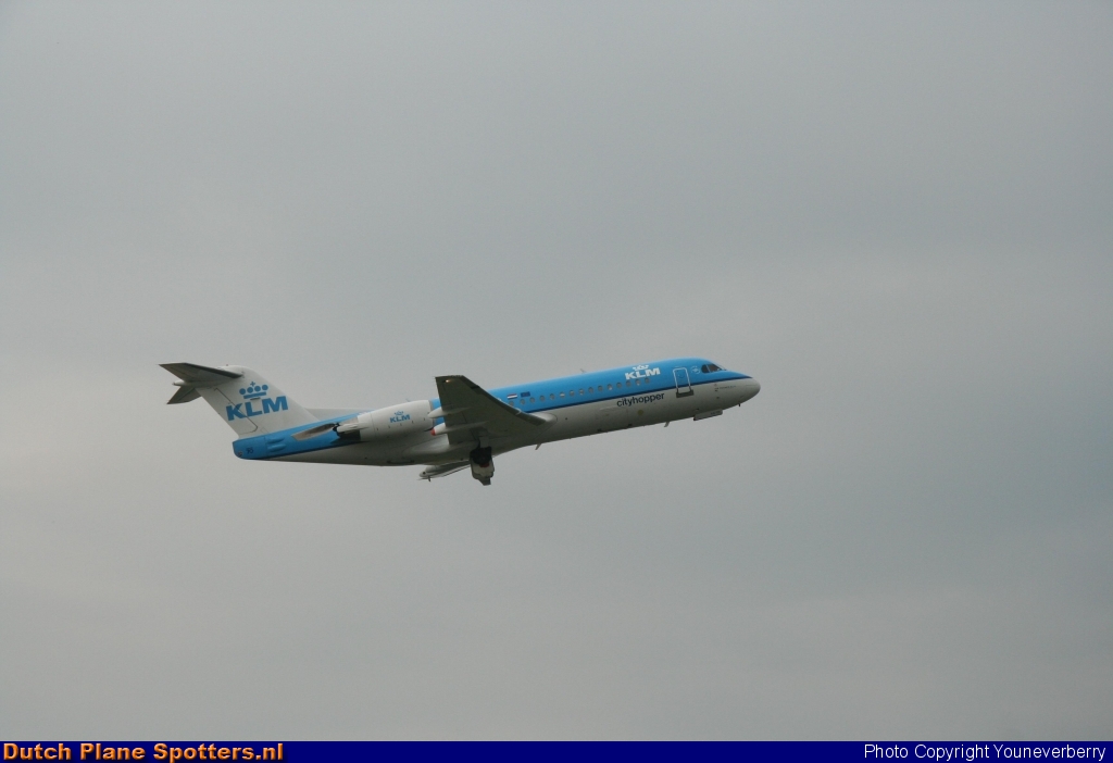  Fokker 70 KLM Cityhopper by Youneverberry
